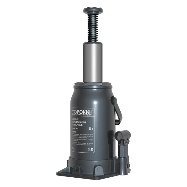 Домкрат бутылочный 20т (245-450мм) BottLine Сорокин