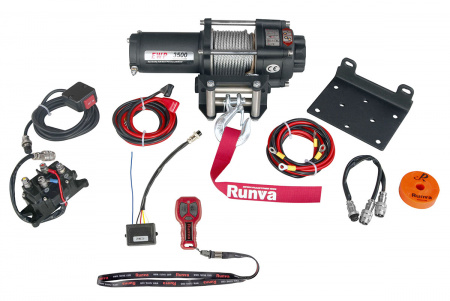 Лебёдка электрическая 12V Runva 3500A lbs 1588 кг Runva